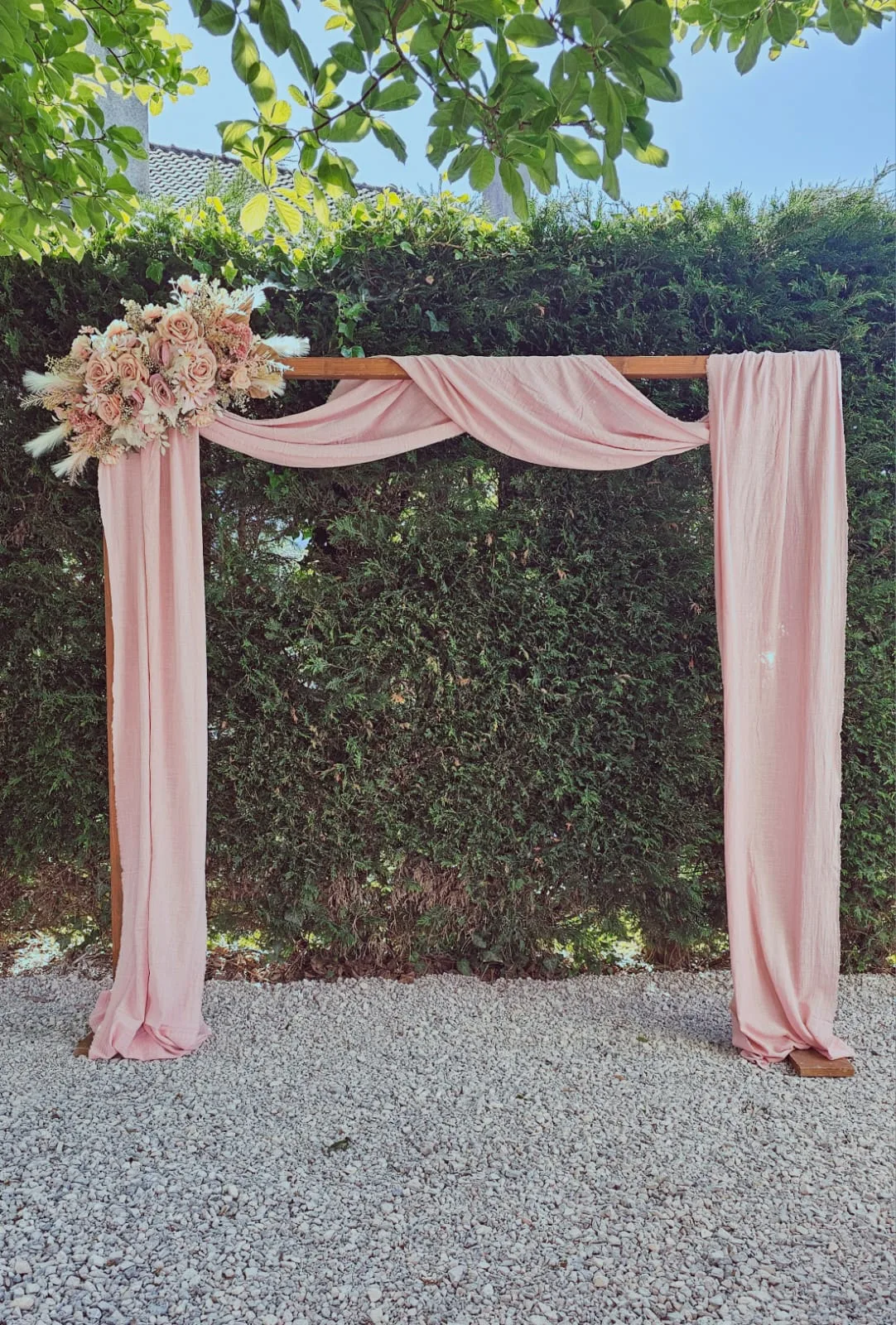 Arche Drapé Rose