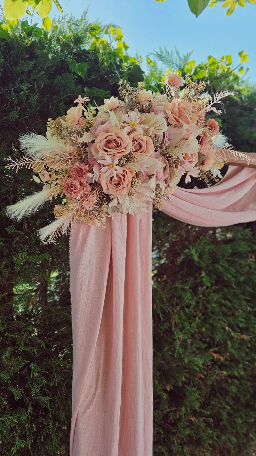 Arche Drapé Rose