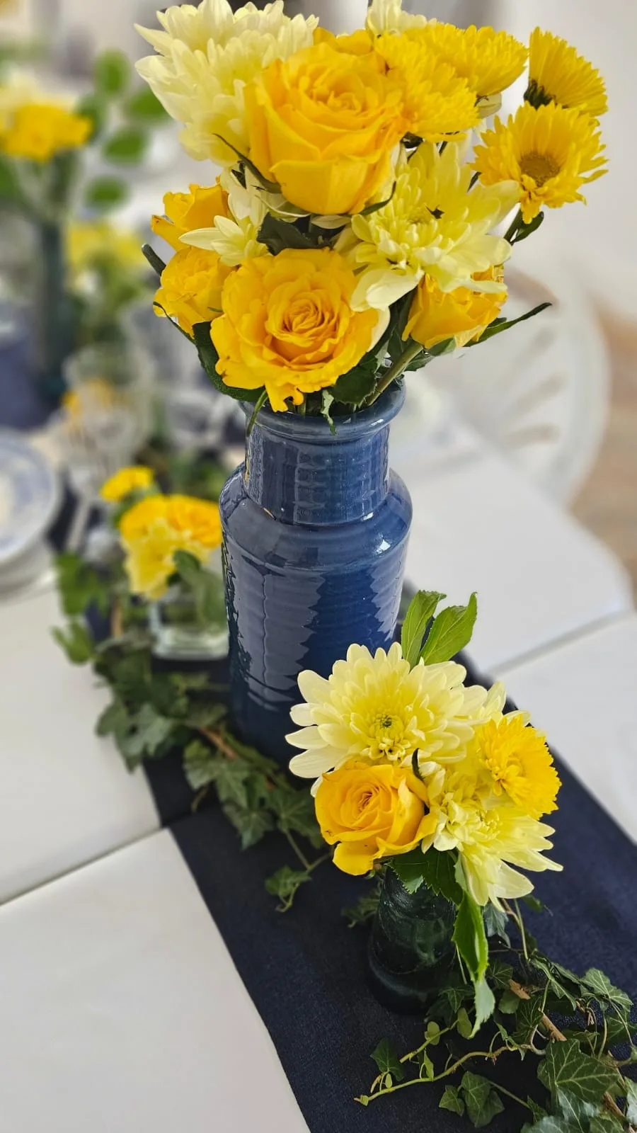 Chemin de table - Bleu