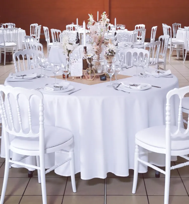 Nappe ronde - Blanche