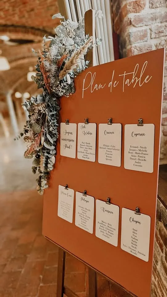 Plan de Table - Terracotta